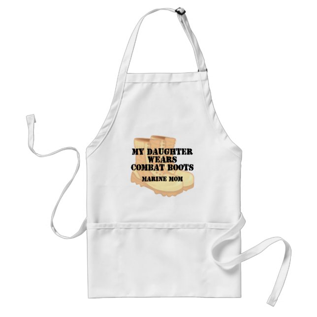 Marine Mom Daughter DCB Adult Apron (Front)