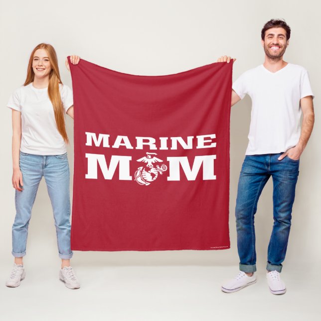 Marine Mom Fleece Blanket (In Situ)