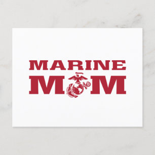 Marine Mom Holiday Postcard
