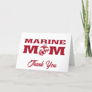 Marine Mom Letterpress Thank You Card