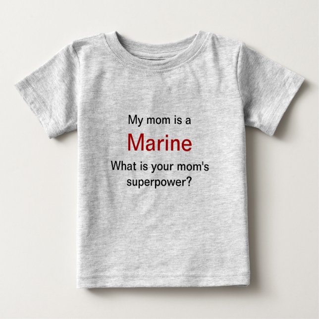 Marine Mom Organic Cotton Romper (Front)