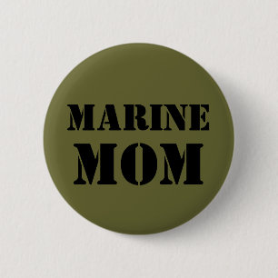 Marine Mom Pinback Button