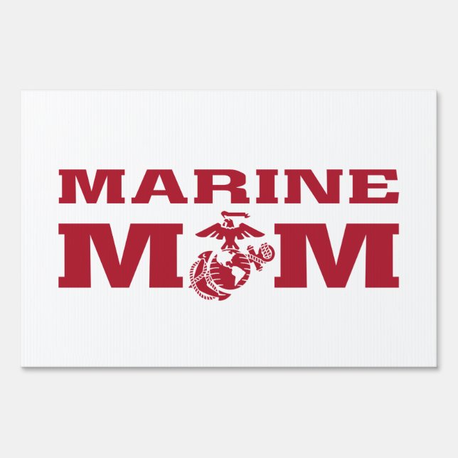 Marine Mom Sign (Back)