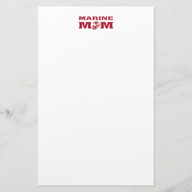 Marine Mom Stationery (Front)
