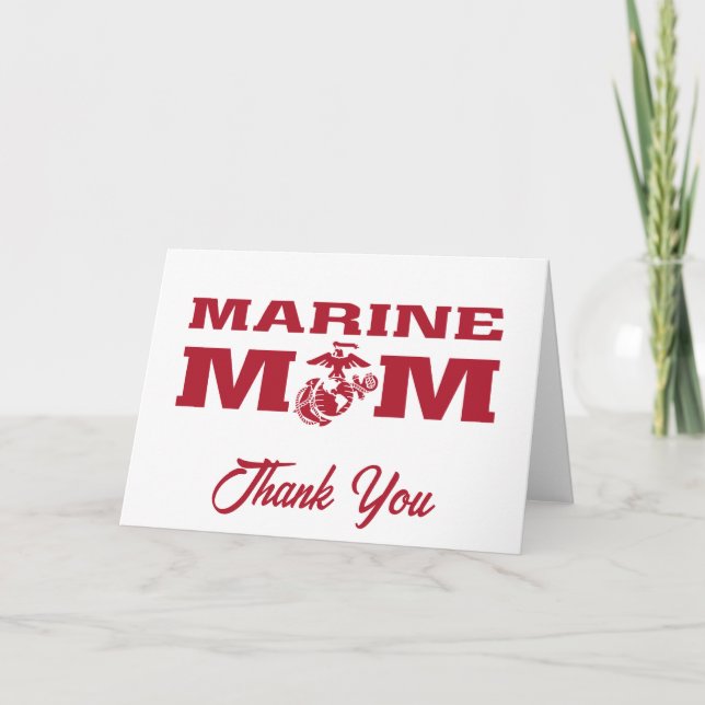 Marine Mom Thank You Card (Front)