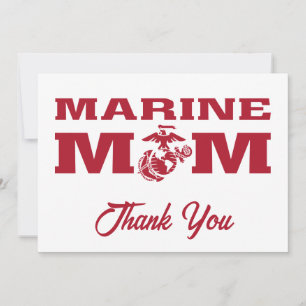 Marine Mom Thank You Card