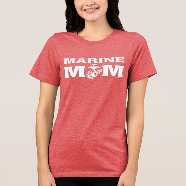 Marine Mom Tri-Blend Shirt (Front)