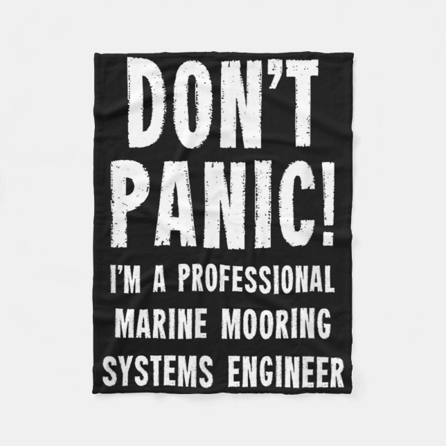 Marine Mooring Systems Engineer  Fleece Blanket (Front)