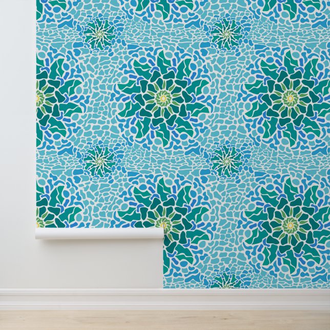 Marine Mosaic Wallpaper (Application)