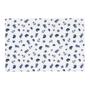 Marine Motif with Seahorses Placemat