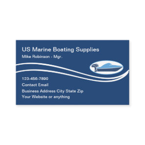 Marine Nautical Boating Supplies Business Card