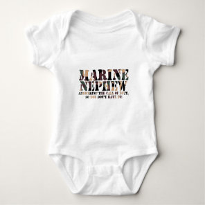 Marine Nephew Answering Call Baby Bodysuit