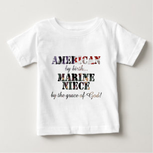 Marine Niece Grace of God Baby T-Shirt