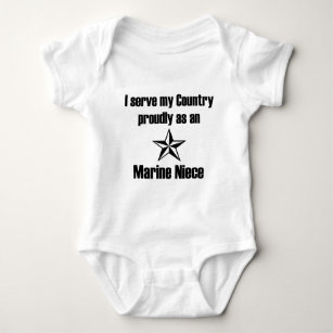 Marine Niece Serve Country Baby Bodysuit