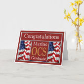 Marine OCS Graduation Congratulations Card (Yellow Flower)