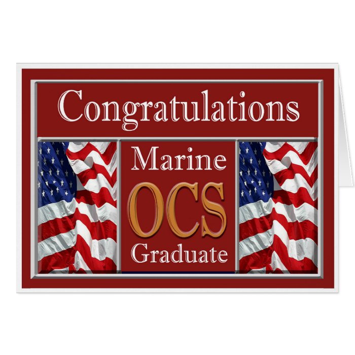 Marine OCS Graduation Congratulations Card