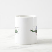 Marine One Helicopter with American Flag Coffee Mug (Center)