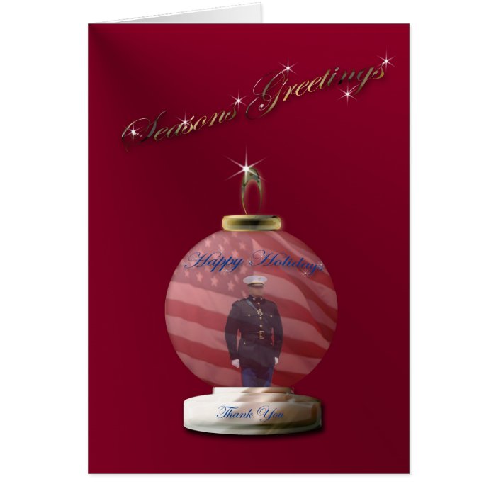 Marine Ornament Christmas Card
