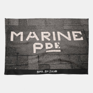 Marine Parade, Napier, New Zealand Kitchen Towel