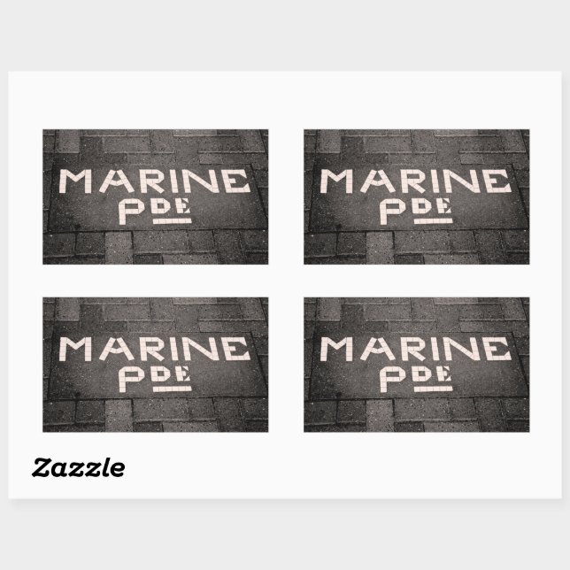 Marine Parade, Napier, New Zealand Rectangular Sticker (Sheet)