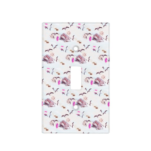 Marine pattern light switch cover (Front)
