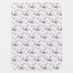 Marine pattern stroller blanket