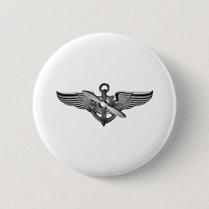 marine pilot wings button