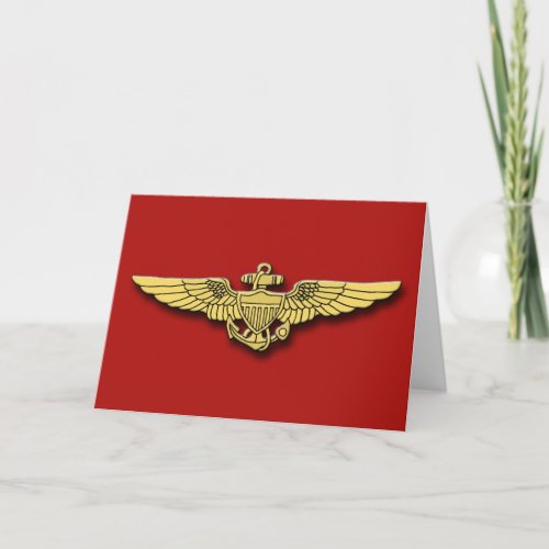 Marine Pilot Wings Cards