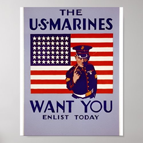 Marine Recruiting Navy Poster