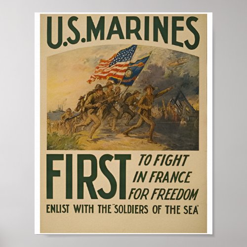 Marine Recruiting Us Poster