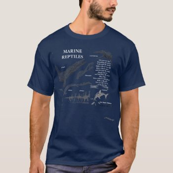 Marine Reptiles Your Inner Dinosaur Shirt Navy by Eonepoch at Zazzle
