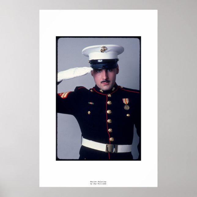 Marine Saluting Poster (Front)