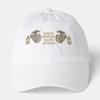 Marine Sergeant Major Retired Military Cap Design