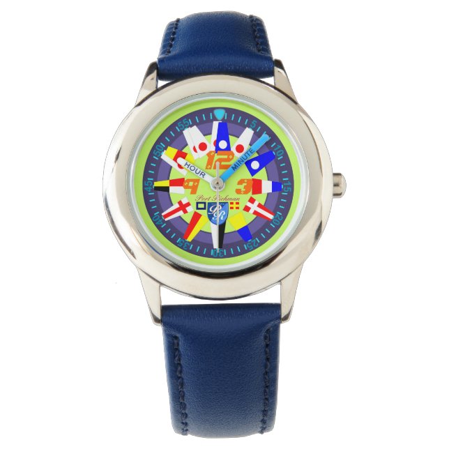 Marine Signal Flags Port Richman Sailing Watch (Front)