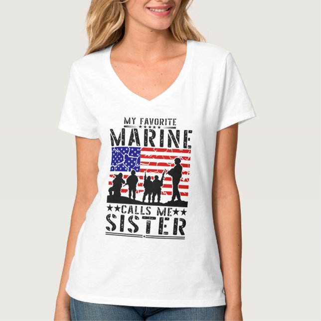 Marine Sister T-Shirt (Front)