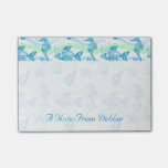 Marine Sketch Pattern | Add Your Name Post-it Notes