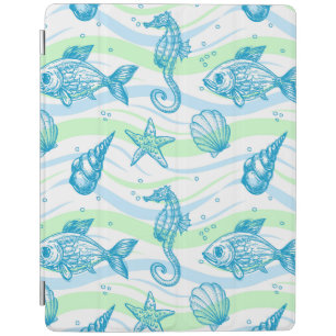 Marine Sketch Pattern iPad Smart Cover
