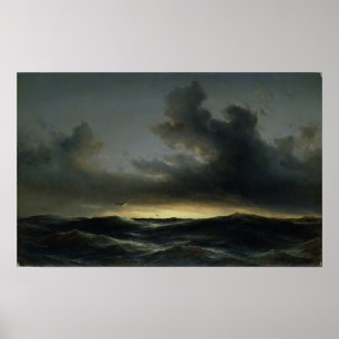 Marine Solitude, 1852 Poster