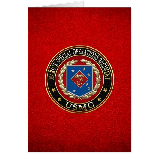 Marine Special Operations Regiment (MSOR) [3D] Cards (Front)