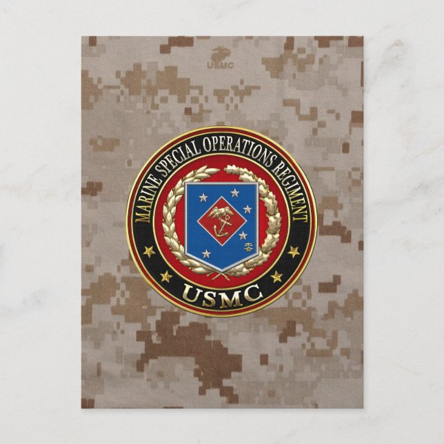 Marine Special Operations Regiment (MSOR) [3D] Postcard (Front)