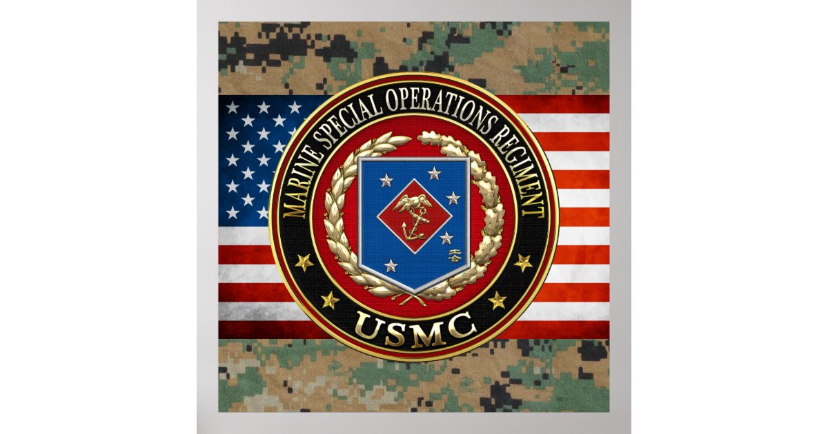 Marine Special Operations Regiment (MSOR) [3D] Poster | Zazzle