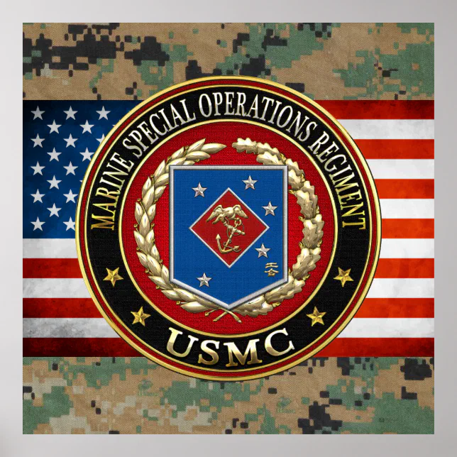 Marine Special Operations Regiment (MSOR) [3D] Poster | Zazzle