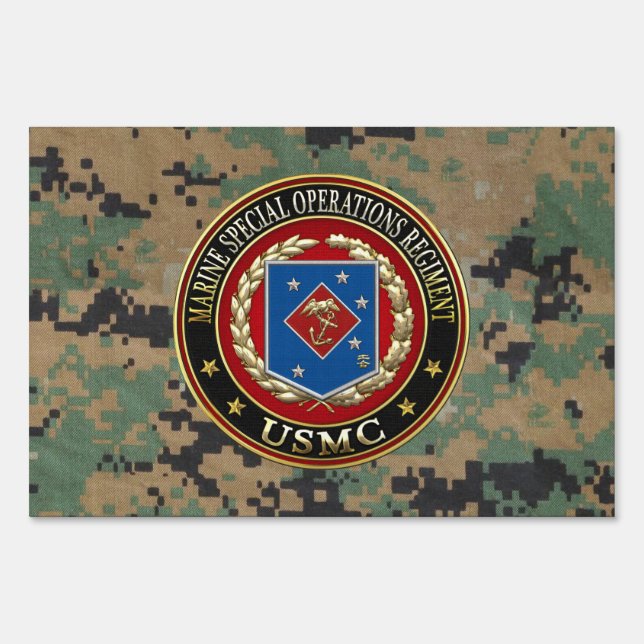 Marine Special Operations Regiment (MSOR) [3D] Sign (Front)
