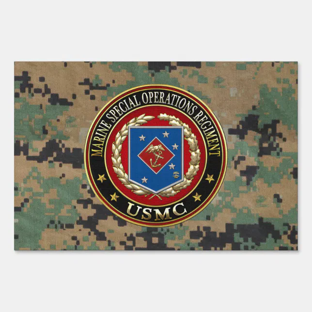 Marine Special Operations Regiment (MSOR) [3D] Sign | Zazzle