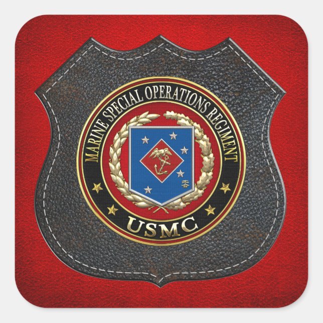 Marine Special Operations Regiment (MSOR) [3D] Square Sticker (Front)