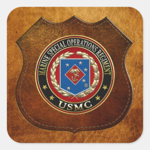 Marine Special Operations Regiment (MSOR) [3D] Square Sticker