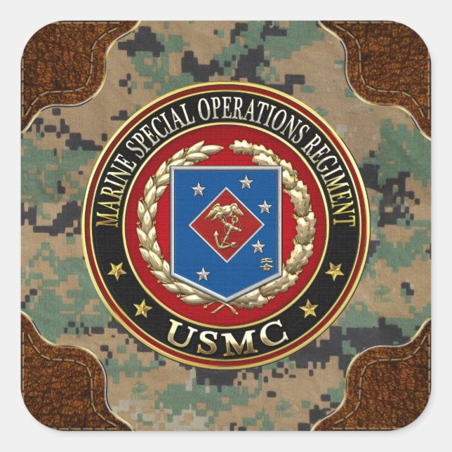 Marine Special Operations Regiment (MSOR) [3D] Square Sticker (Front)