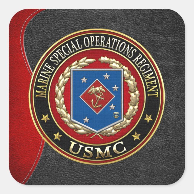 Marine Special Operations Regiment (MSOR) [3D] Square Sticker (Front)