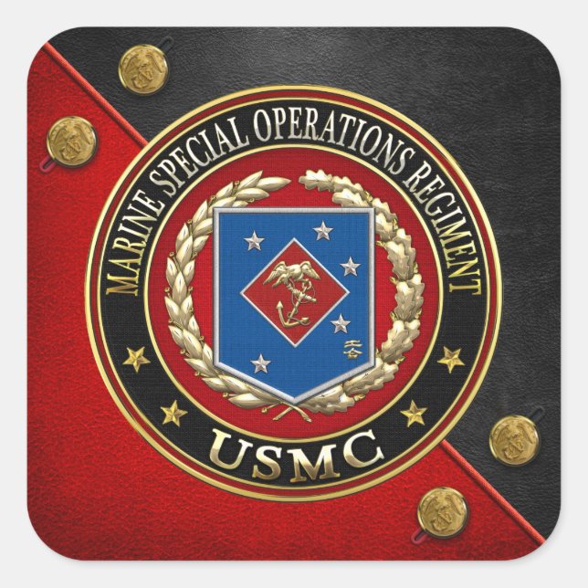 Marine Special Operations Regiment (MSOR) [3D] Square Sticker (Front)