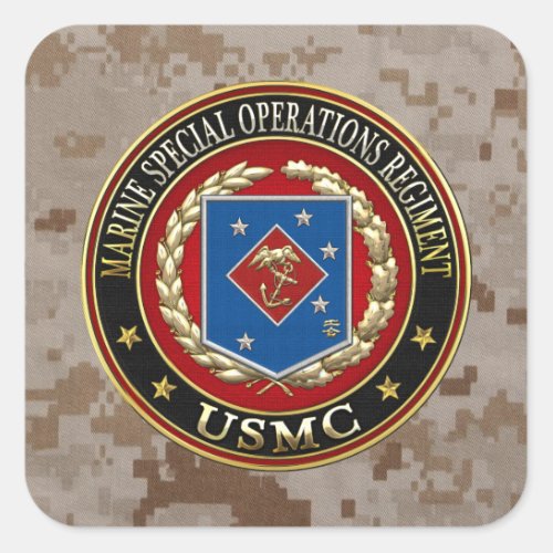 Marine Special Operations Regiment MSOR 3D Square Sticker